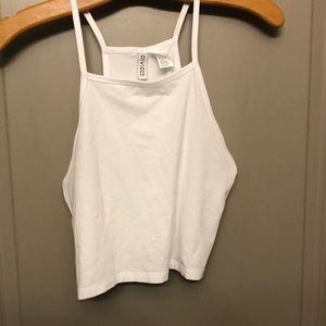 White crop top